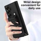 For Samsung Galaxy Z Fold7 5G Wristband Vertical Flip Wallet Back Cover Phone Case with Long Lanyard(Black) - 3
