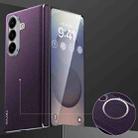 For Samsung Galaxy Z Fold7 5G SULADA 600D Kevlar Texture PC Shockproof Phone Case(Purple) - 1