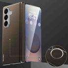 For Samsung Galaxy Z Fold7 5G SULADA 600D Kevlar Texture PC Shockproof Phone Case(Brown) - 1