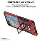 For Samsung Galaxy Z Flip7 Non-slip Shockproof Armor Phone Case with Ring Holder(Red) - 3