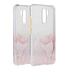 For Xiaomi Redmi 9 Marble Pattern Glittery Powder Shockproof TPU Case with Detachable Buttons(Baby Blue) - 2