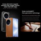For vivo X Fold5 SULADA Frameless Top Layer Cowhide Leather PC Phone Case(Brown) - 3