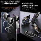 For Honor Magic V5 SULADA Kevlar Texture MagSafe Magnetic Holder Phone Case(Black) - 2