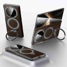 For Honor Magic V5 SULADA Kevlar Texture MagSafe Magnetic Holder Phone Case(Brown) - 1