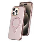 For iPhone 15 Pro Max Colorful 2 in 1 MagSafe Ring Holder Phone Case(Pink) - 1
