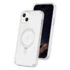 For iPhone 15 Plus Colorful 2 in 1 MagSafe Ring Holder Phone Case(Transparent) - 1