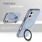 For iPhone 16 Plus Colorful 2 in 1 MagSafe Ring Holder Phone Case(Royal Blue) - 3