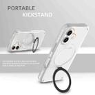 For iPhone 16 Colorful 2 in 1 MagSafe Ring Holder Phone Case(Pink) - 3