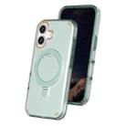 For iPhone 16 Colorful 2 in 1 MagSafe Ring Holder Phone Case(Mint Green) - 1