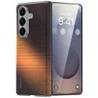 For Samsung Galaxy Z Fold7 5G SULADA Kevlar Woven Texture Magnetic Leather Phone Case(Orange) - 1