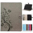 For iPad Pro 11 (2020) Butterfly Flower Embossing Pattern Horizontal Flip Leather Tablet Case with Holder & Card Slots & Wallet(Grey) - 1