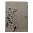 For iPad Pro 11 (2020) Butterfly Flower Embossing Pattern Horizontal Flip Leather Tablet Case with Holder & Card Slots & Wallet(Grey) - 2