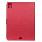 For iPad Pro 11 (2020) Butterfly Flower Embossing Pattern Horizontal Flip Leather Tablet Case with Holder & Card Slots & Wallet(Magenta) - 3