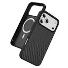 For iPhone 17 Pro Max Carbon Fiber Texture Skin-feel MagSafe Phone Case(Black) - 2