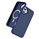 For iPhone 16 Carbon Fiber Texture Skin-feel MagSafe Phone Case(Blue) - 2