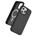 For iPhone 15 Pro Carbon Fiber Texture Skin-feel MagSafe Phone Case(Black) - 2