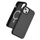 For iPhone 15 Plus Carbon Fiber Texture Skin-feel MagSafe Phone Case(Black) - 2