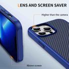 For iPhone 13 Pro Max Carbon Fiber Texture Skin-feel MagSafe Phone Case(Blue) - 3