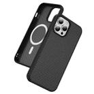 For iPhone 13 Pro Max Carbon Fiber Texture Skin-feel MagSafe Phone Case(Black) - 2