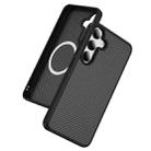For Samsung Galaxy S25 / S24 5G Carbon Fiber Texture Skin-feel MagSafe Phone Case(Black) - 2