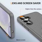 For Samsung Galaxy S25 / S24 5G Carbon Fiber Texture Skin-feel MagSafe Phone Case(Grey) - 3