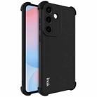 For Samsung Galaxy S25 FE 5G imak Shockproof Airbag TPU Phone Case(Matte Black) - 1
