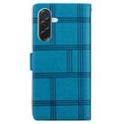 For Samsung Galaxy A26 5G Embossed Checkered Leather Phone Case(Blue) - 3