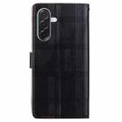 For Samsung Galaxy A36 5G / A56 5G Embossed Checkered Leather Phone Case(Black) - 3