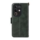 For vivo Y29 4G Global Multi-card Slots Crossbody Cowhide Leather Phone Case(Green) - 3