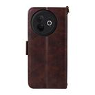 For vivo Y39 5G Global Multi-card Slots Crossbody Cowhide Leather Phone Case(Brown) - 3
