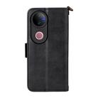 For vivo V50 5G Global / V50e Multi-card Slots Crossbody Cowhide Leather Phone Case(Black) - 3