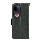 For vivo V50 5G Global / V50e Multi-card Slots Crossbody Cowhide Leather Phone Case(Green) - 3
