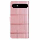 For iPhone 17 Air Embossed Checkered Leather Phone Case(Pink) - 3