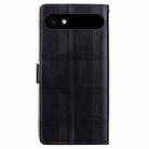 For iPhone 17 Air Embossed Checkered Leather Phone Case(Black) - 3
