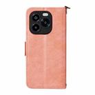 For Oukitel C65 Pro / C65 Multi-card Slots Crossbody Cowhide Leather Phone Case(Pink) - 3