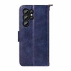 For Oukitel C1 Pro / C1 Multi-card Slots Crossbody Cowhide Leather Phone Case(Blue) - 3