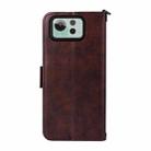For Asus Zenfone 12 Ultra Multi-card Slots Crossbody Cowhide Leather Phone Case(Brown) - 3