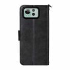 For Asus Zenfone 12 Ultra Multi-card Slots Crossbody Cowhide Leather Phone Case(Black) - 3