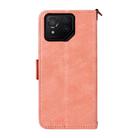 For Asus ROG Phone 8 / 8 Pro Multi-card Slots Crossbody Cowhide Leather Phone Case(Pink) - 3