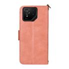 For Asus ROG Phone 9 / 9 Pro Multi-card Slots Crossbody Cowhide Leather Phone Case(Pink) - 3