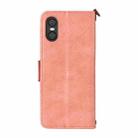 For Sony Xperia 10 VI Multi-card Slots Crossbody Cowhide Leather Phone Case(Pink) - 3