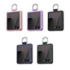 For Samsung Galaxy Flip7 5G Ultra Thin Silk Belt Ring Skin Feel Phone Case(Purple) - 2