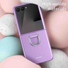 For Samsung Galaxy Flip7 5G Ultra Thin Silk Belt Ring Skin Feel Phone Case(Blue) - 3