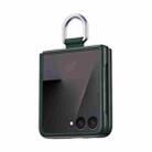 For Samsung Galaxy Flip7 5G Ultra Thin Silk Belt Ring Skin Feel Phone Case(Green) - 1
