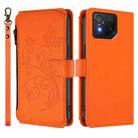For ASUS ROG Phone 8 / 8 Pro Butterfly Love Flower Multi-card Zipper Wallet Leather Phone Case(Orange) - 2