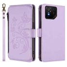 For ASUS ROG Phone 9 / 9 Pro Butterfly Love Flower Multi-card Zipper Wallet Leather Phone Case(Light Purple) - 2