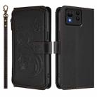 For ASUS Zenfone 11 Ultra Butterfly Love Flower Multi-card Zipper Wallet Leather Phone Case(Black) - 2