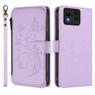 For ASUS Zenfone 11 Ultra Butterfly Love Flower Multi-card Zipper Wallet Leather Phone Case(Light Purple) - 2