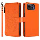 For ASUS Zenfone 12 Ultra Butterfly Love Flower Multi-card Zipper Wallet Leather Phone Case(Orange) - 2