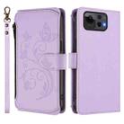 For ASUS Zenfone 12 Ultra Butterfly Love Flower Multi-card Zipper Wallet Leather Phone Case(Light Purple) - 2